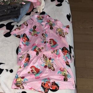Pink Disney Character Pajama Set